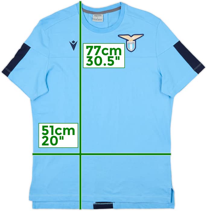 2019-20 Lazio Macron Cotton Tee - 8/10 - (L)