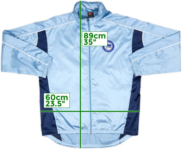 2001-02 Hertha Berlin Nike Hooded Track Jacket - 9/10 - (L)
