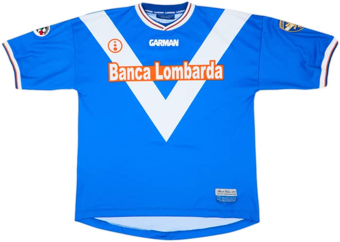 2001-02 Brescia Home Shirt Simo + Emanuele #17 - 5/10 - (XL)
