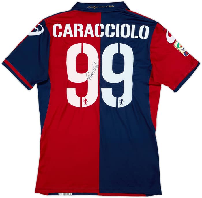 2011-12 Genoa Signed Home Shirt Caracciolo #99 - 8/10 - (L)