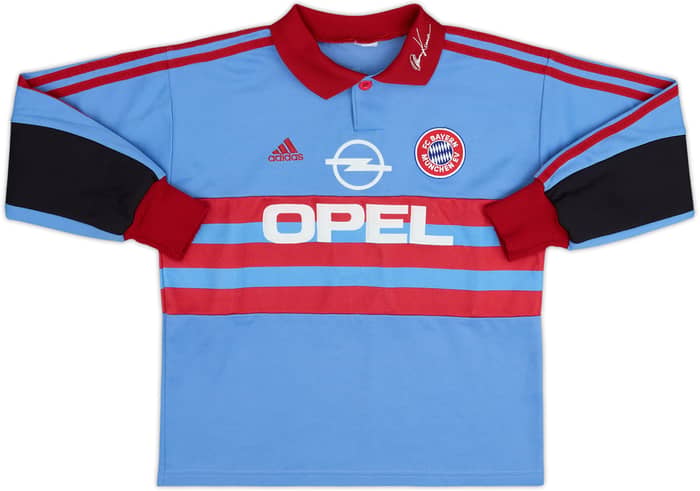 Camiseta de portero del Bayern Munich 1998-99 Kahn #1 - 8/10 - (11-12 Años)