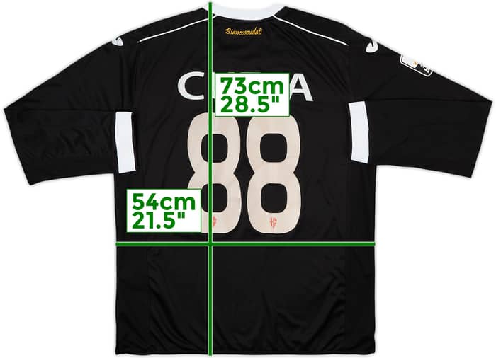 2011-12 Padova Match Issue Away L/S Shirt Cuffa #88
