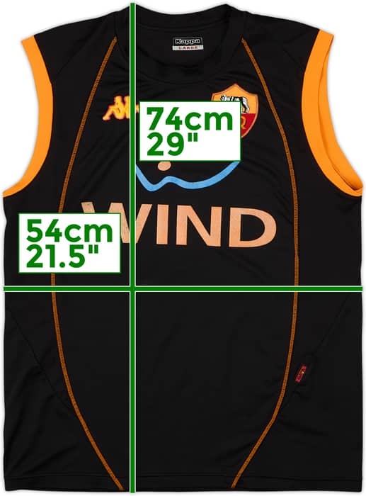 2008-09 Roma Kappa Training Vest - 6/10 - (L)