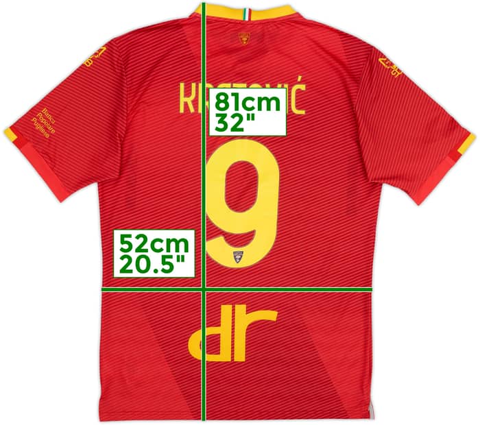 2023-24 Lecce Third Shirt Krstovic #9 - 10/10 - (XL)