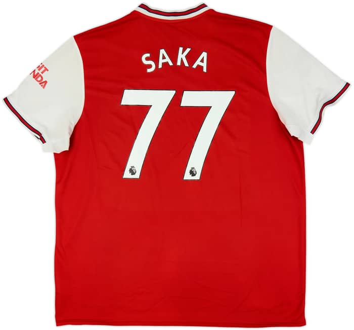 2019-20 Arsenal Home Shirt Saka #77 - 5/10 - (XXL)