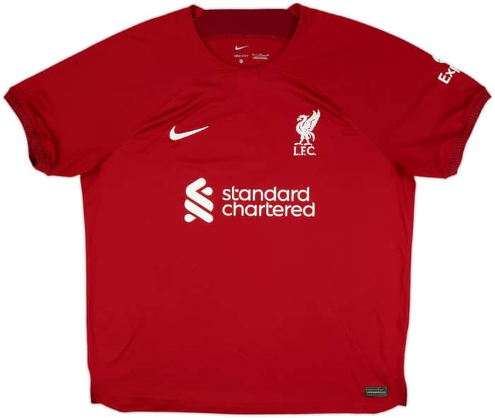 2022-23 Liverpool Home Shirt Virgil #4 - 8/10 - (XL)