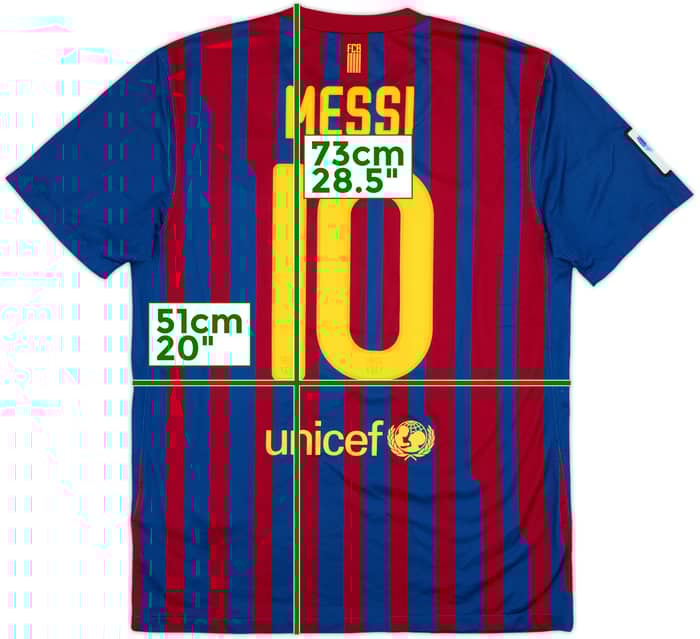 2011-12 Barcelona Home Shirt Messi #10 - 6/10 - (M)