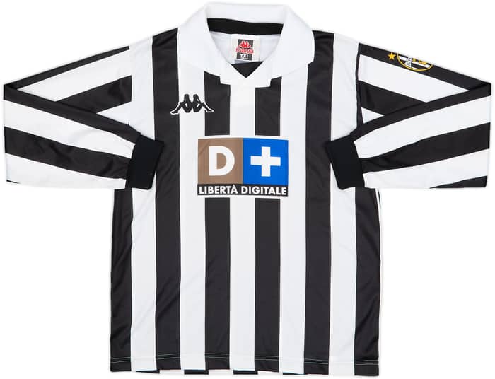 1998-99 Juventus Basic Home L/S Shirt #18 - 6/10 - (XL.Boys)
