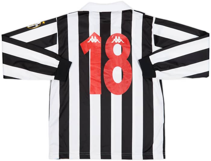1998-99 Juventus Basic Home L/S Shirt #18 - 6/10 - (XL.Boys)