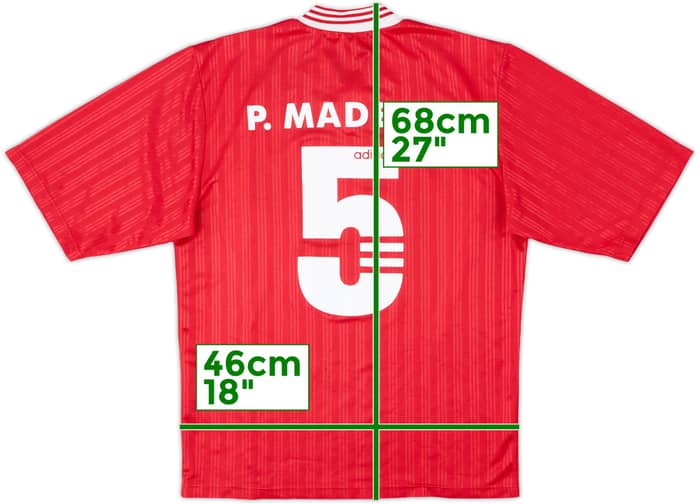 1997-98 Benfica Basic Home Shirt P. Madeira #5 - 6/10 - (S)