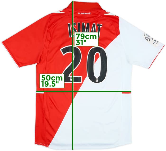 2013-14 Monaco Match Issue Home Shirt Isimat #20