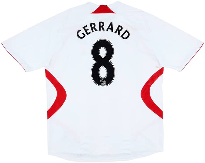 2007-08 Liverpool Away Shirt Gerrard #8 - 8/10 - (XXL)