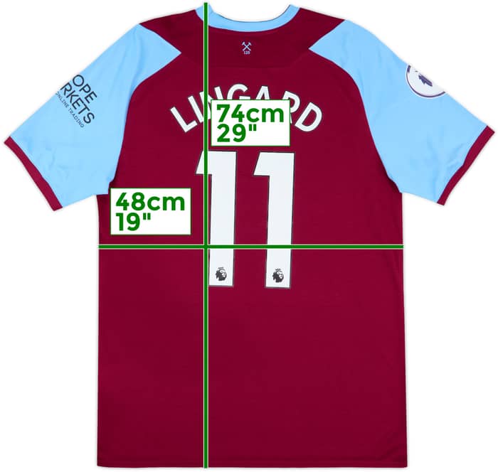 2020-21 West Ham Home Shirt Lingard #11 (L)