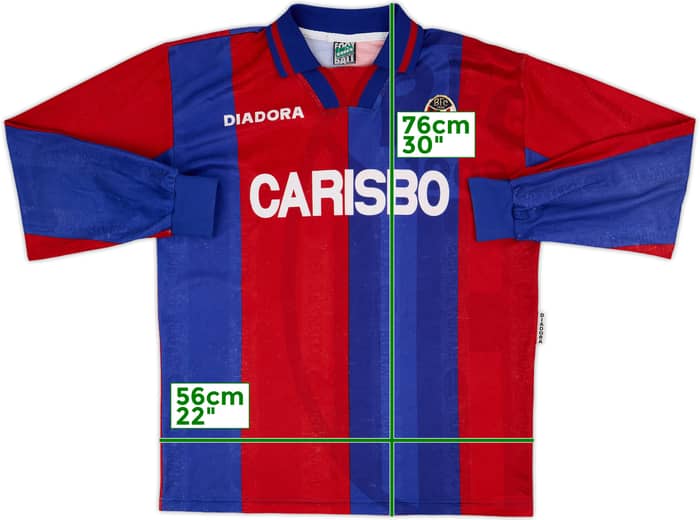 1996-97 Bologna Home L/S Shirt - 6/10 - (L)
