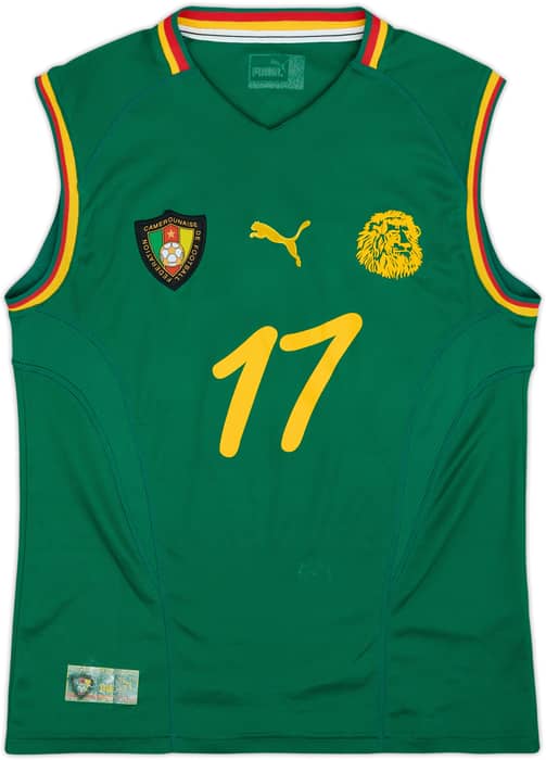 2002 Cameroon Home Vest Shirt Foe #17 - 6/10 - (M)