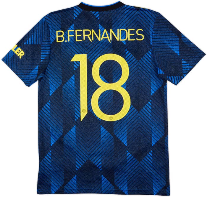 2021-22 Manchester United Third Shirt B.Fernandes #18 - 10/10 - (M)