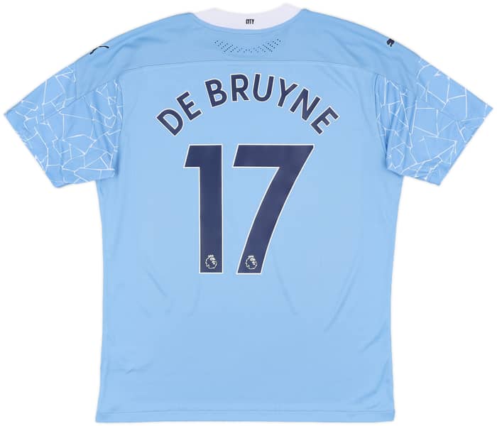 2020-21 Manchester City Authentic Home Shirt De Bruyne #17 (L)