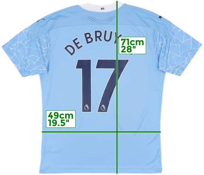 2020-21 Manchester City Authentic Home Shirt De Bruyne #17 (L)