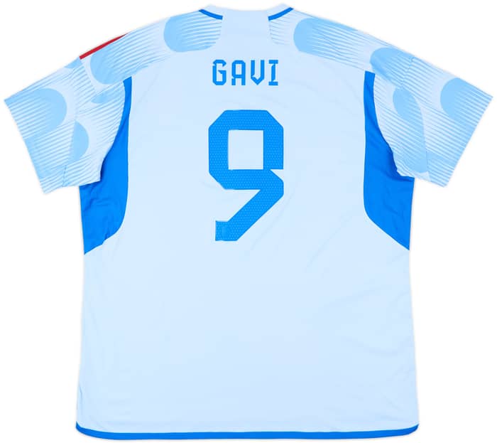 2022-23 Spain Away Shirt Gavi #9 - 10/10 - (XXL)
