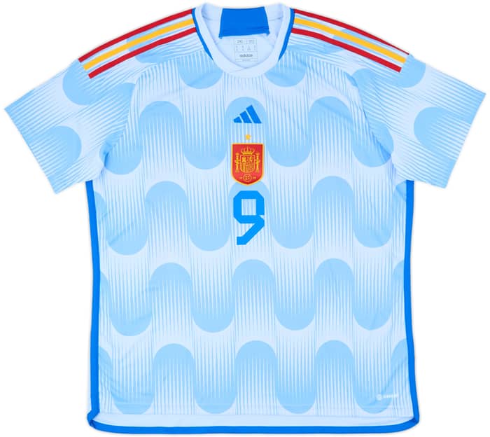 2022-23 Spain Away Shirt Gavi #9 - 10/10 - (XXL)