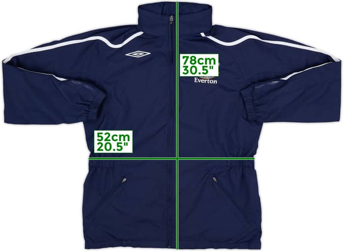 2007-08 Everton Umbro Hooded Rain Jacket - 7/10 - (M)