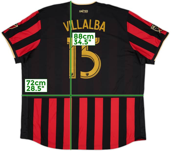 2019-20 Atlanta United Authentic Home Shirt Villalba #15 (3XL)