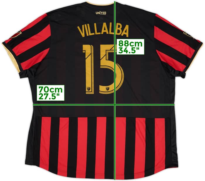 2019-20 Atlanta United Authentic Home Shirt Villalba #15 (3XL)