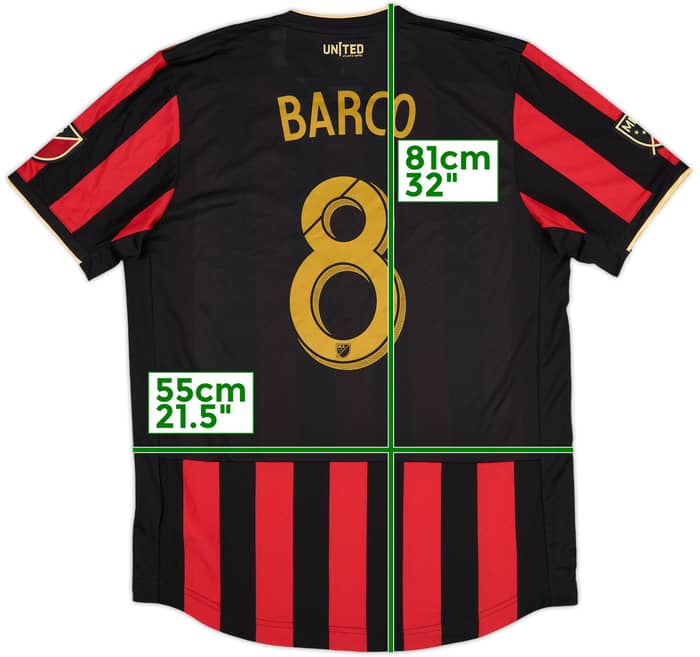 2019-20 Atlanta United Authentic Home Shirt Barco #8 (L)