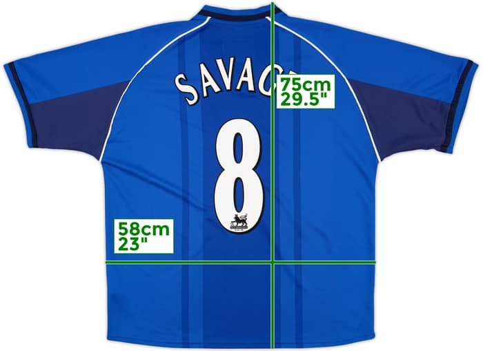 2002-03 Birmingham Home Shirt Savage #8 - 9/10 - (L)