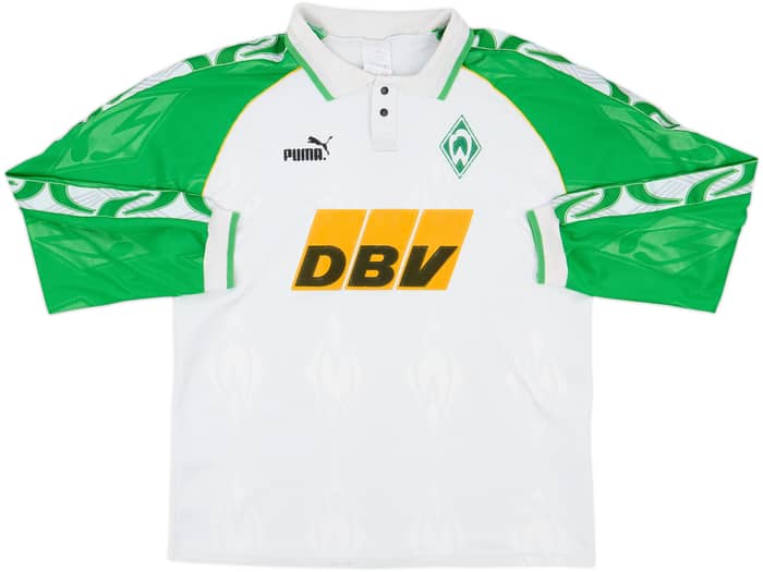 1995-96 Werder Bremen Home L/S Shirt - 6/10 - (M)