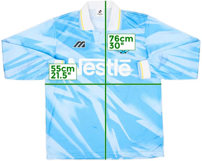 1994-95 Jubilo Iwata Home L/S Shirt - 9/10 - (L)