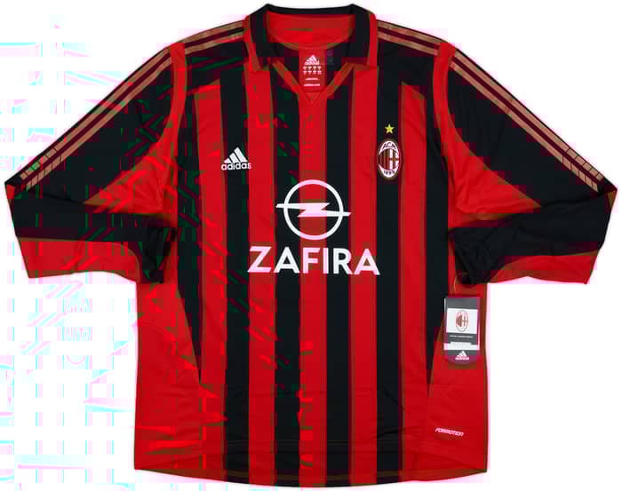 2005-06 AC Milan Player Issue Home L/S Shirt Nesta #13 (XL)