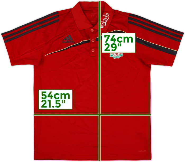2009-10 Liverpool adidas Polo Shirt - 8/10 - (M)