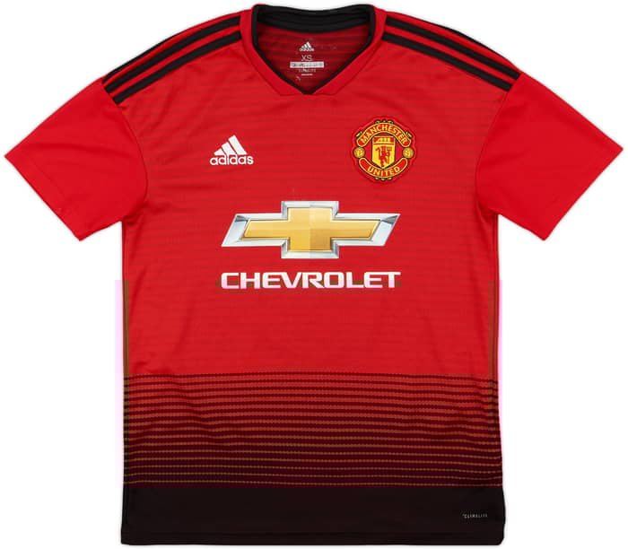 2018-19 Manchester United Home Shirt Pogba #6 - 8/10 - (XS)