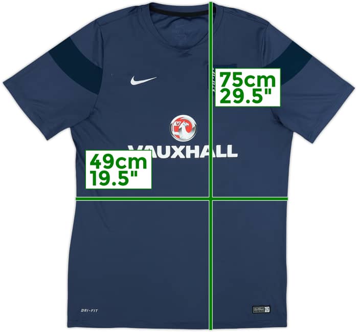 Camiseta Nike de entrenamiento de Inglaterra 2014-15 - 5/10 - (L)