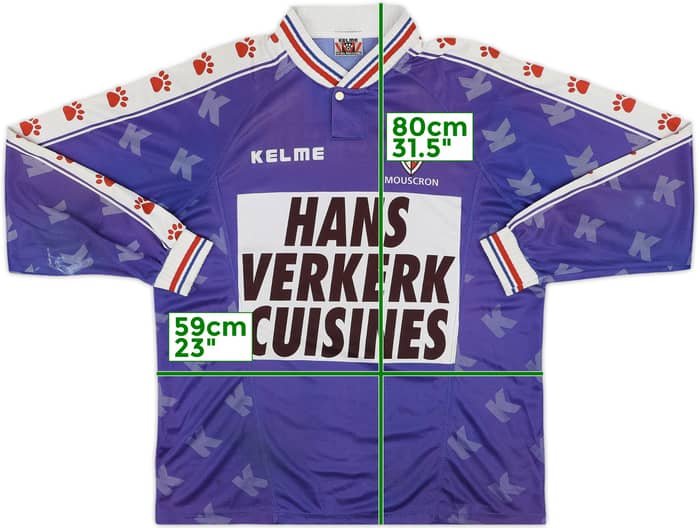 1997-98 Royal Excel Mouscron Away L/S Shirt - 7/10 - (XL)