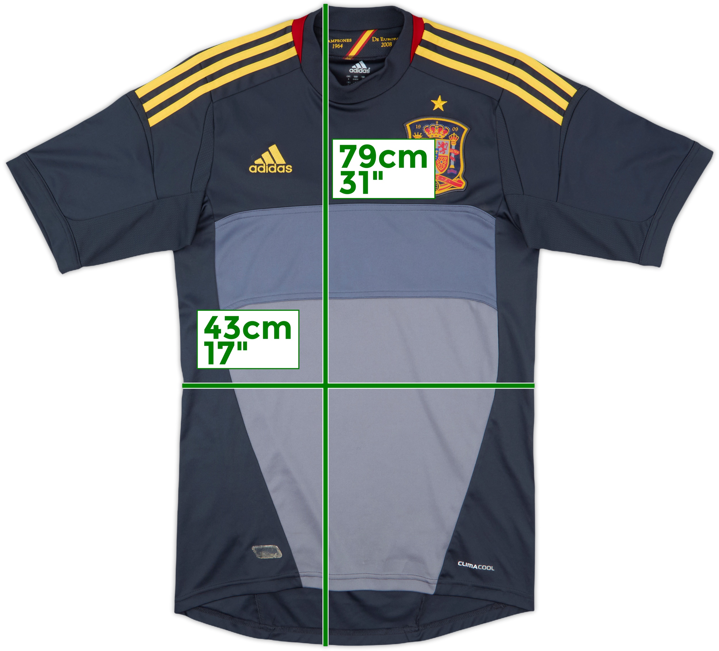 2012-13 Spain GK S/S Shirt - 7/10 - (S)