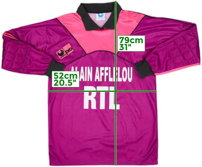 1990-91 Paris Saint-Germain GK Shirt #1 - 9/10 - (L)