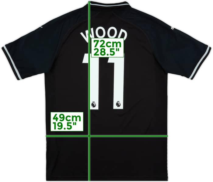 2018-19 Burnley Away Shirt Wood #11 - 10/10 - (M)