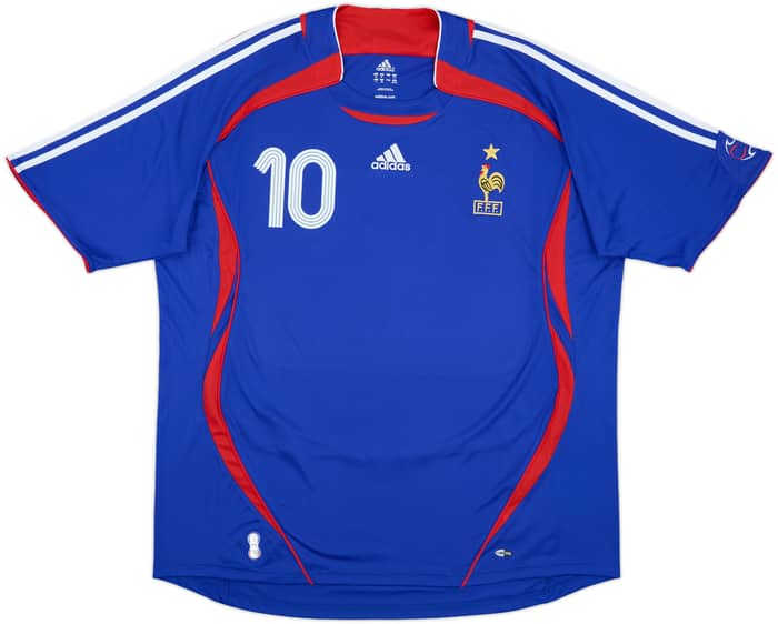 2006-07 France Home Shirt Zidane #10 - 9/10 - (XXL)