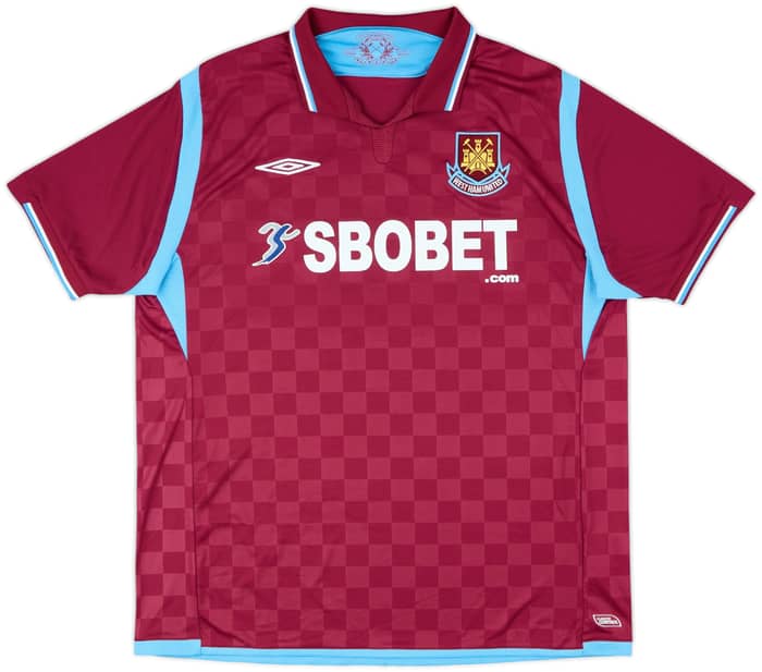 2009-10 West Ham Home Shirt Parker #8 - 8/10 - (XL)