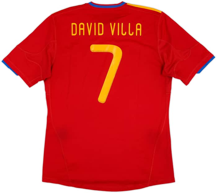 2009-10 Spain Home Shirt David Villa #7 - 5/10 - (L)
