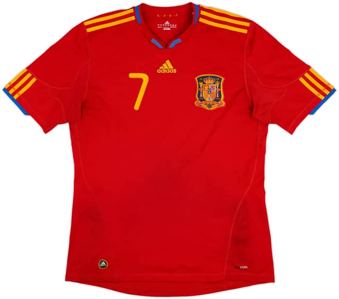 2009-10 Spain Home Shirt David Villa #7 - 5/10 - (L)