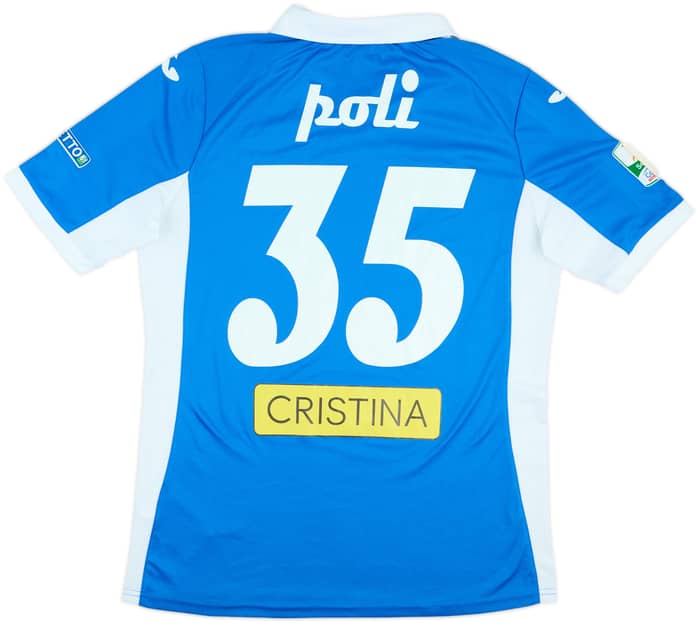 2015-16 Novara Match Issue Home Shirt Poli #35