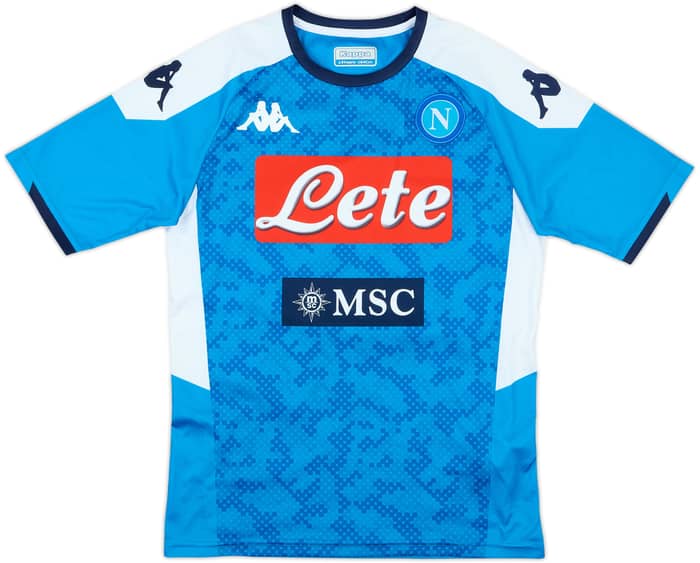 2019-20 Napoli Home Shirt - 8/10 - (L.Boys)