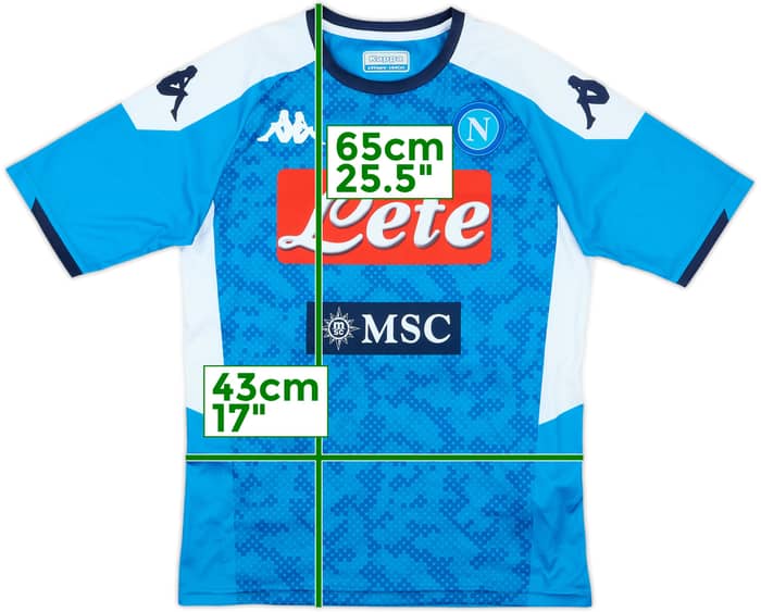 2019-20 Napoli Home Shirt - 8/10 - (L.Boys)