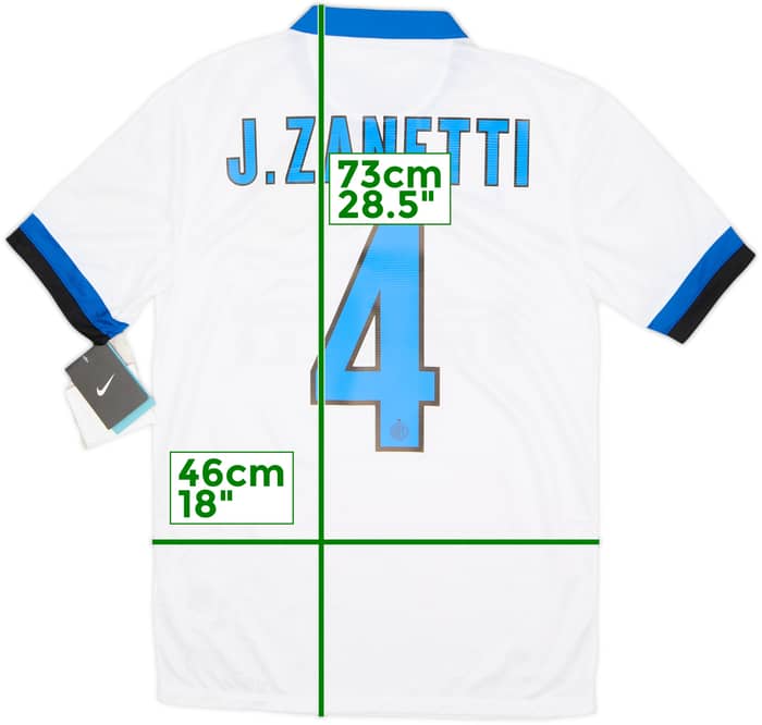 2013-14 Inter Milan Away Shirt J.Zanetti #4 (S)