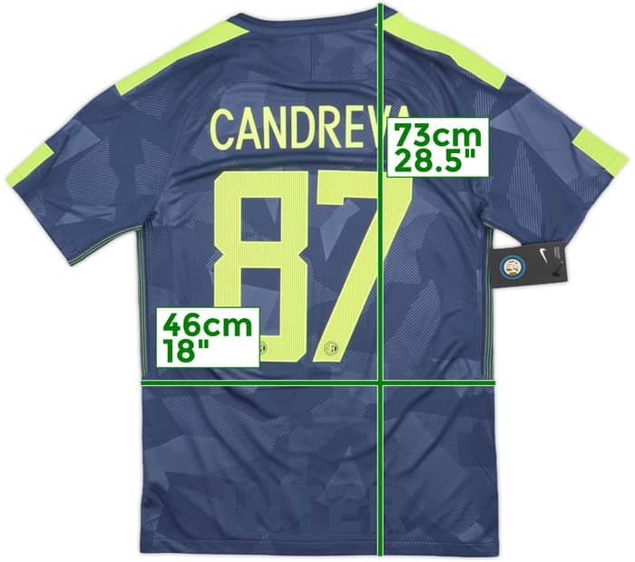 2017-18 Inter Milan Third Shirt Candreva #87 (S)