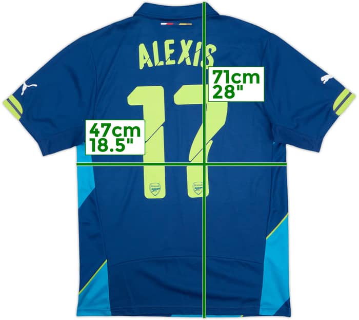 2014-15 Arsenal Third Shirt Alexis #17 (S)