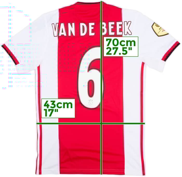 2019-20 Ajax Home Shirt van de Beek #6 (S)